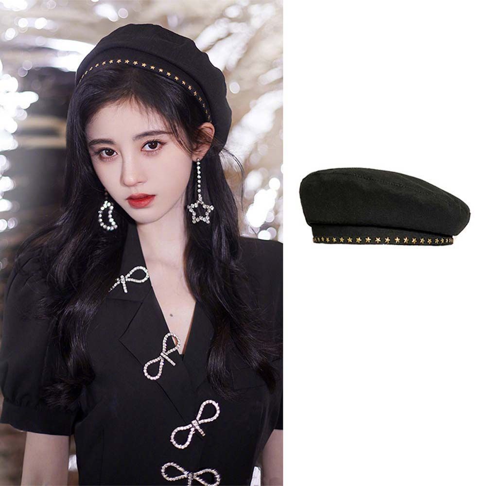 Mũ beret phong cách họa sĩ Hàn Quốc retro thời trang cho nữ