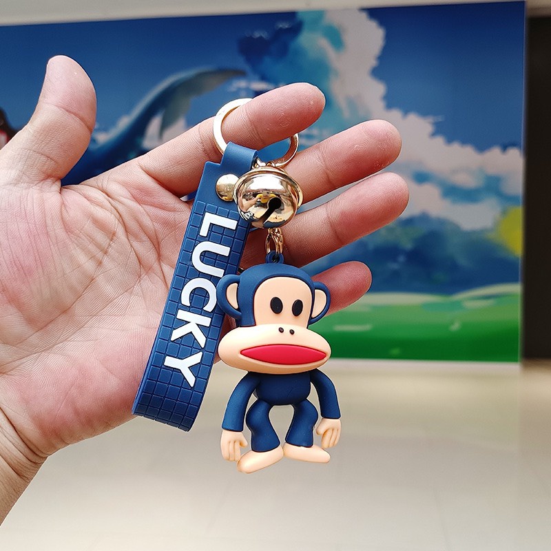 Móc khóa khỉ nhiều màu độc lạ / hài hước dùng treo balo , móc khóa cute