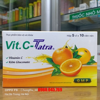 Vit.C - Tatra - Hỗ trợ giảm mệt mỏi do thiếu Vitamin C và kẽm