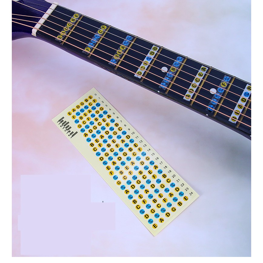 MIẾNG DÁN NOTE NHẠC ĐÁNH DẤU VỊ TRÍ NỐT NHẠC TRÊN ĐÀN GUITAR I GUITAR NOTE STICKER