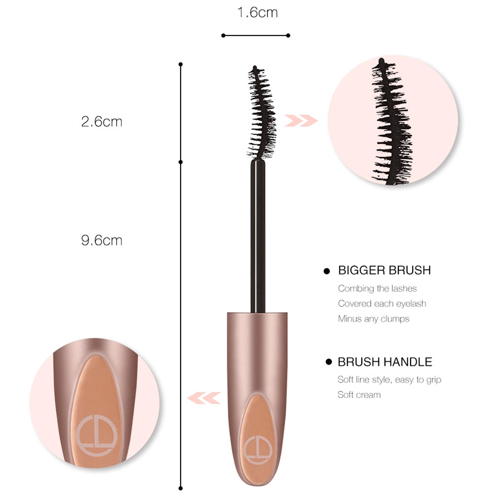 Mascara sợi tơ 3D O.TWO.O màu đen kháng nước chuốt mi dày hơn hiệu quả MM