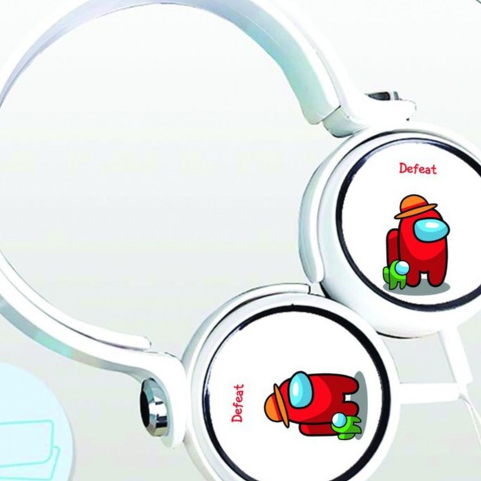 Tai nghe Among Us game dạng chụp cắm dây có mic tiện lợi