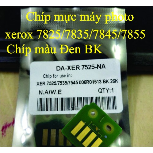 Chíp Mực Màu Máy Photo Xerox 7825/7835/7845/7855 - màu đen BK - Giapham_shop