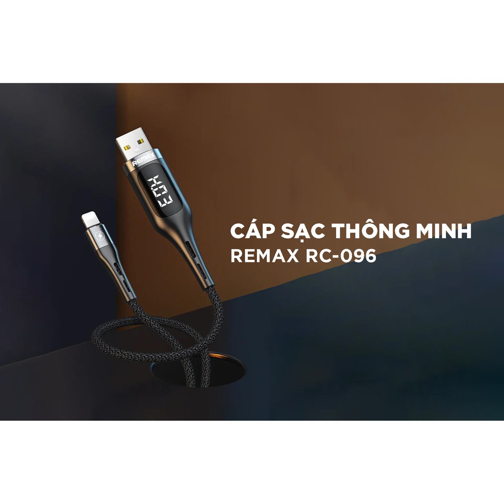 Cáp sạc tích hợp màn hình LED Remax RC-096