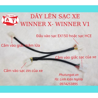 Dây lên sạc song song xe WINNER X WINNER V1 bộ dây bấm sẵn giắc cos chỉ cắm giắc như zin theo xe