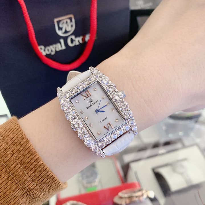 Đồng Hồ Nữ Chính Hãng Dây Da Royal Crown 6111 Chống Nước Chống Xước | BigBuy360 - bigbuy360.vn