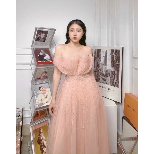 MS1280V ĐẦM MAXI CUP DÚN KẾT BUNG full size S/M/L/Xl