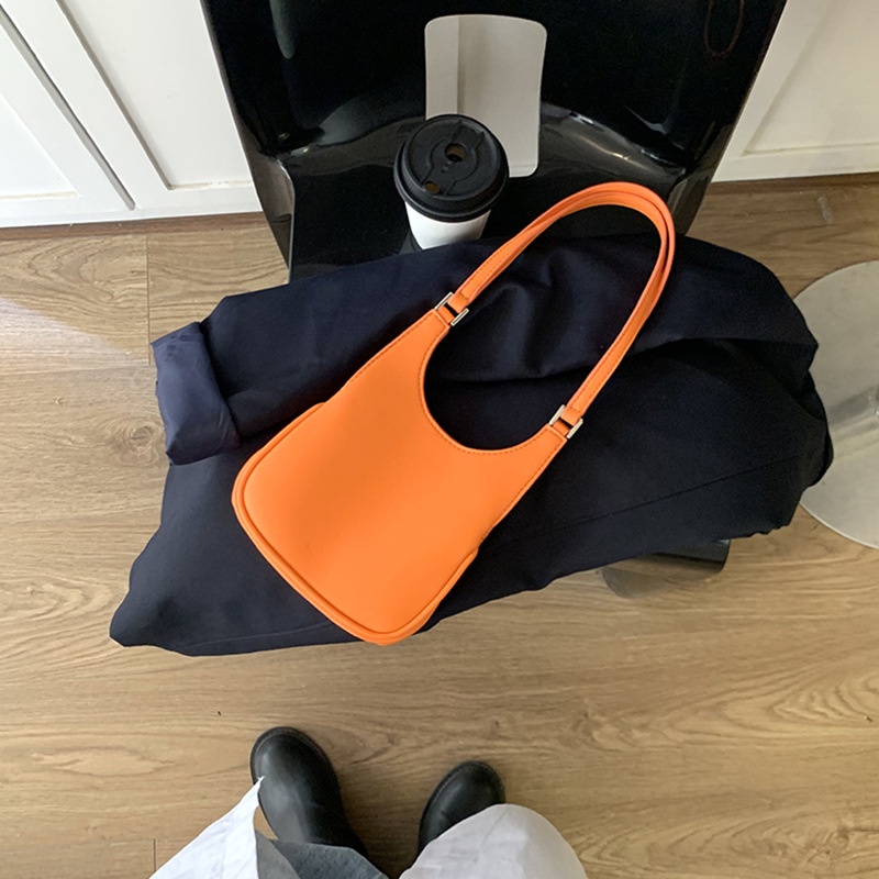 Túi Đeo Vai Hình Chữ U Họa Tiết Trái Vải Phong Cách Hàn Quốc Cho Nữ