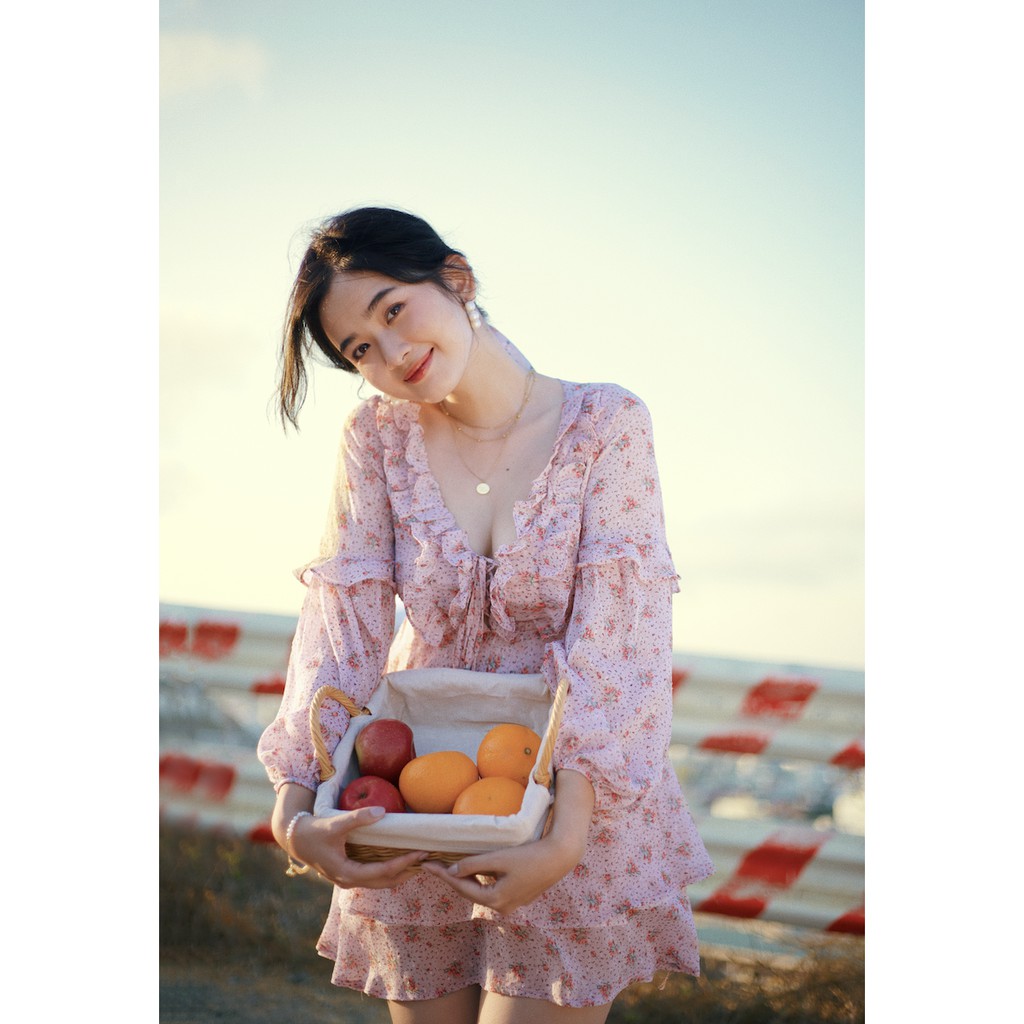 Hoachoem - Đầm ngắn tay bồng - Đầm xoè nữ tính - Joanne Mini Dress | BigBuy360 - bigbuy360.vn