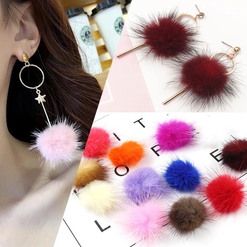 Trang Sức Thủ Công DIY Chất Liệu Làm Tay Phụ Kiện Tóc Chồn Bóng Bông Tai Bông Tai Vòng Chìa Khóa Mặt Dây Chuyền Túi Mặt Dây Chuyền Phần Linh Kiện