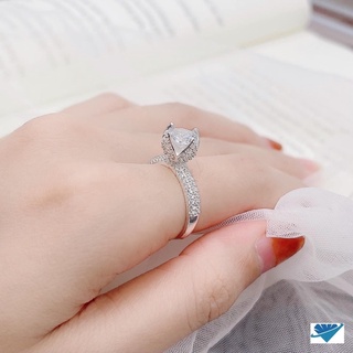 [BẠC] NHẪN BẠC MĂT HÌNH HOA ĐÁ CAO CẤP
