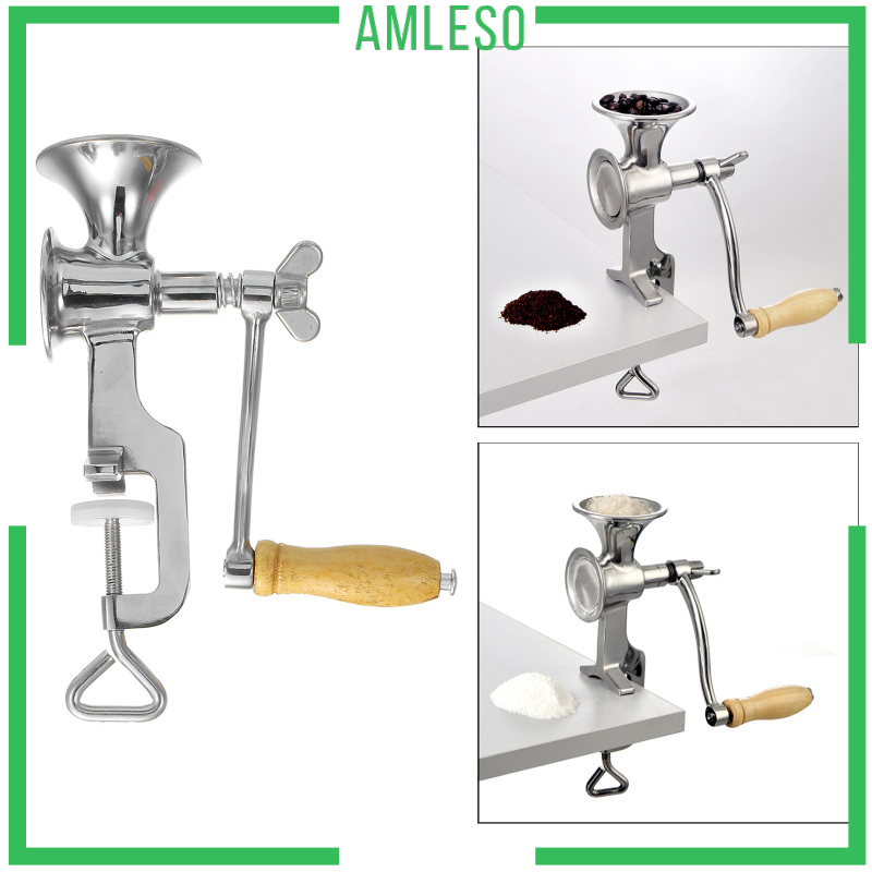 [AMLESO]Hand Crank Grain Mill Grain Grinder for Corn Home Commercial Wheat