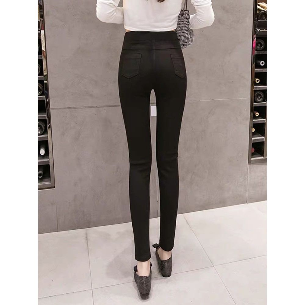 Quần legging 6 cúc cạp chun bản to chất đẹp tôn dáng-mã Legging 6 cúc