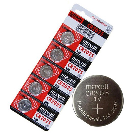 Pin CR2025 - 2025 Maxell Lithium 3v - Pin Remote Smartkey Ô tô Xe Máy Đồng Hồ Chính Hãng Giá Rẻ Dạng Cúc Áo