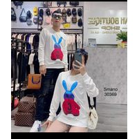 Áo Nỉ - Áo Sweater Unisex Nam Nữ In Thỏ 7 Màu Chất Nỉ Cotton Da Cá Dày Dặn Hotton 2021 - HD01248 | BigBuy360 - bigbuy360.vn