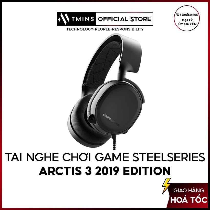 Tai nghe chơi game SteelSeries Arctis 3 2019 Edition (Hàng chính hãng)