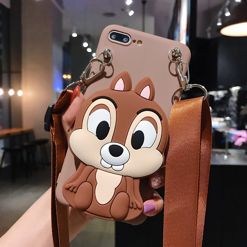 Ốp điện thoại mềm dạng ví có khóa kéo hình sóc samsung s20 plus ultra A51 A71 A10 A20 A30 A50 A50S A30S A70 A10S A20S