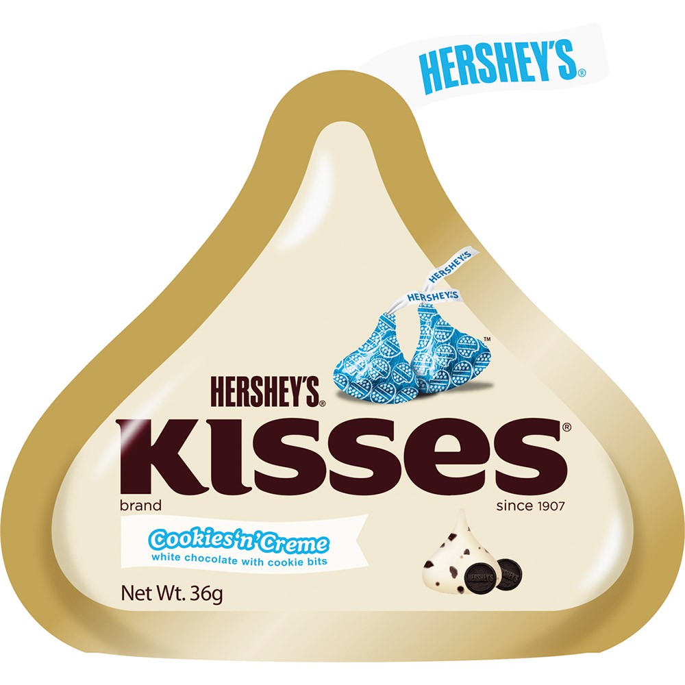 Socola Hershey Kiss bánh quy kem chocolate/ chocolate sữa/ kem sữa hạnh nhân 36g