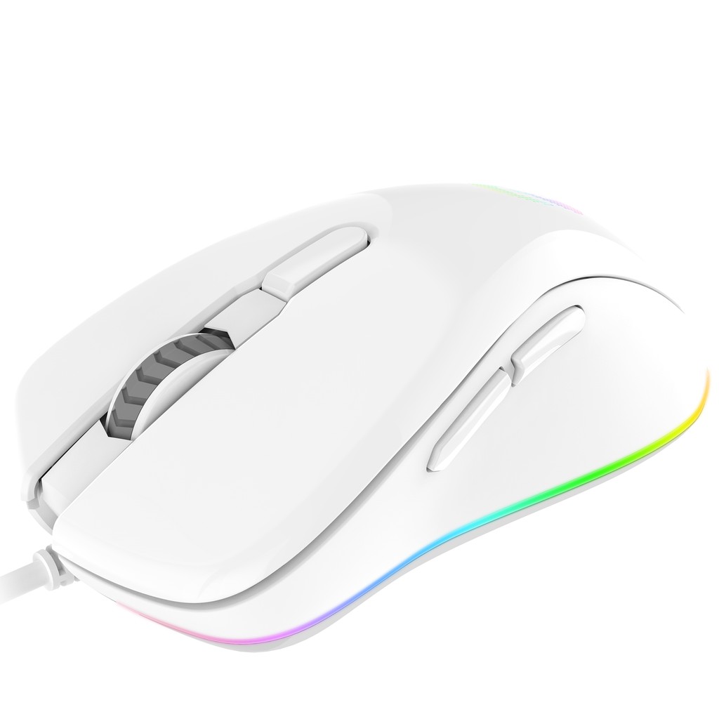 Chuột Gaming DareU EM908 White/ Artic LED RGB, BRAVO SENSOR