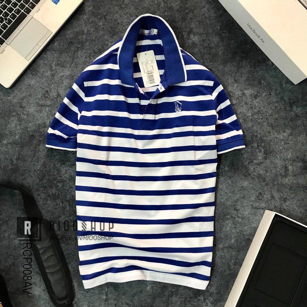 Áo polo nam sọc ngang cotton form rộng cực đẹp Parpa mới RCP010AV - áo thun nam có cổ Riooshop | BigBuy360 - bigbuy360.vn