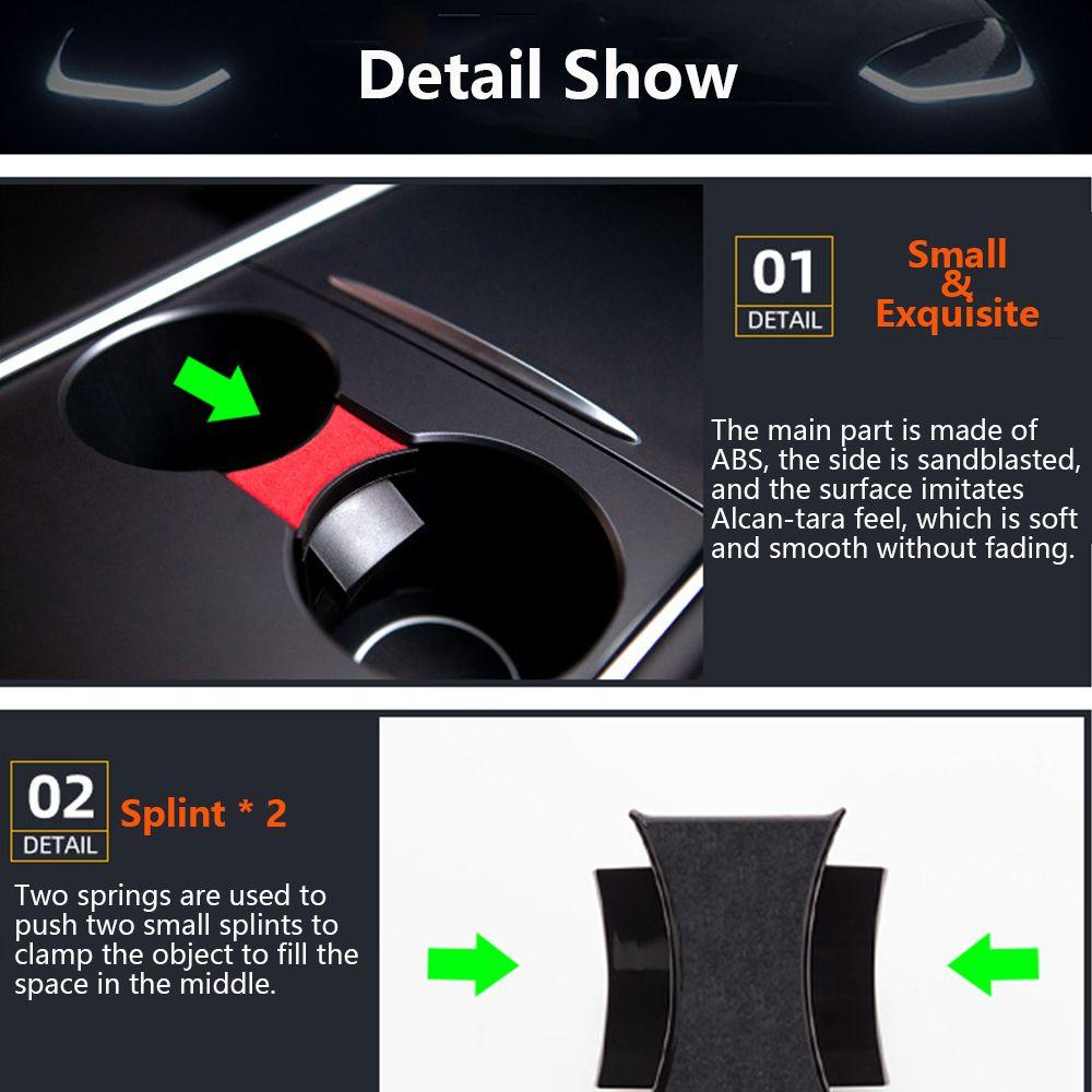 Khay Đựng Cốc Nước Cho Xe Hơi Tesla Model 3 / Y 2021 2022