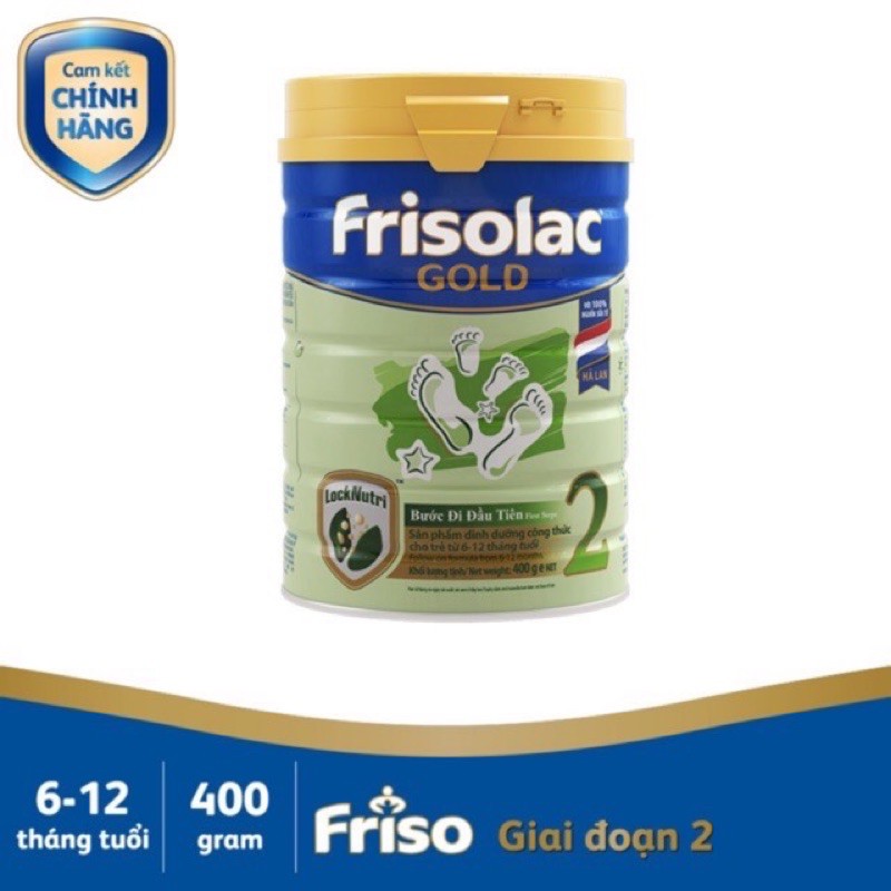 Thanh lý lon sữa bột Friso gold 2 400g [date 2022]