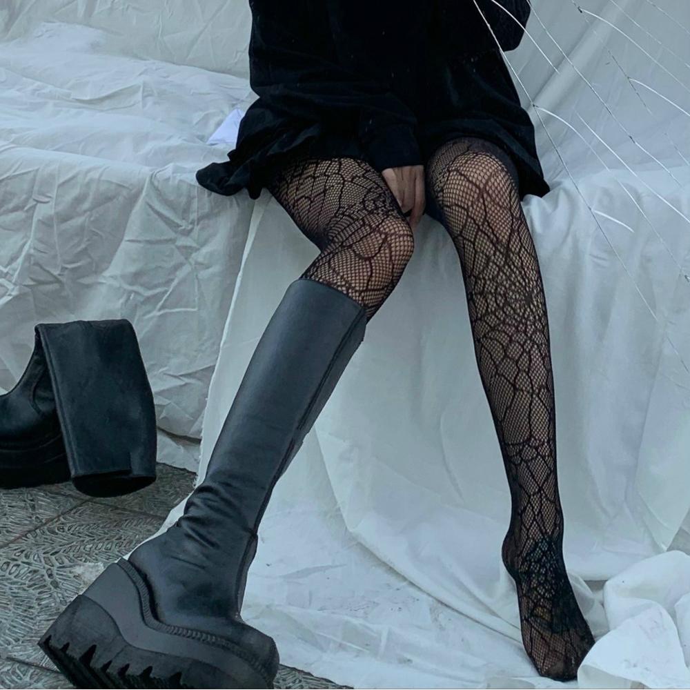 Quần Tất Lưới Trong Suốt Họa Tiết Trái Tim Cho Nữ VANES1