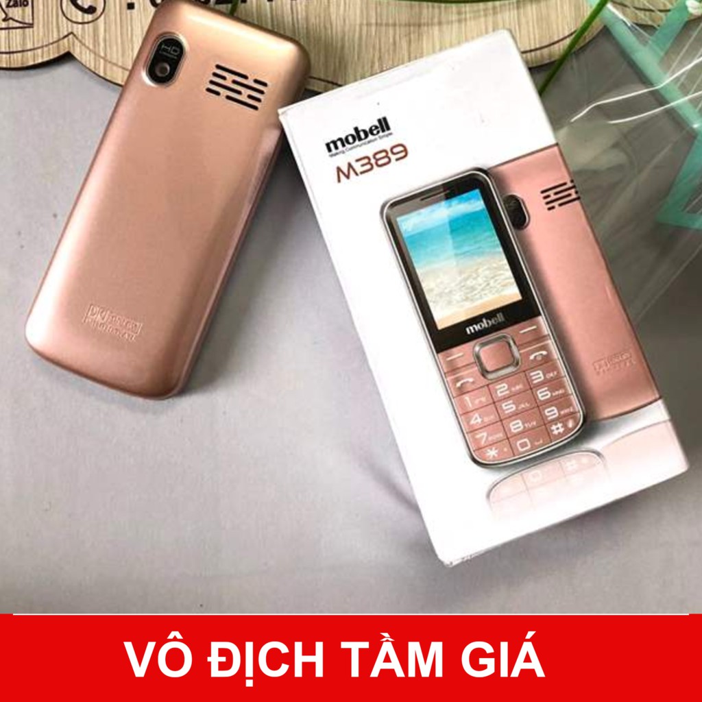 Điện Thoại Dành Cho Người Già Mobell M389 Điện Thoại Bàn Phím To Loa To Chính Hãng Đầy Đủ Pin Sạc Bảo Hành 12 Tháng