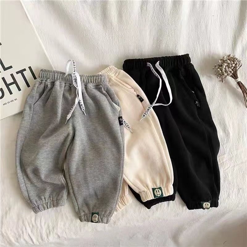 Quần Dài Dáng Rộng Vải Mỏng Mềm Mại Thoải Mái Thời Trang Mùa Thu Cho Bé Trai