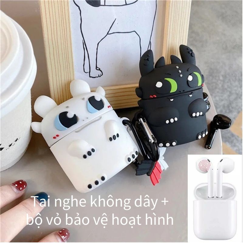 Tai nghe bluetooth nhét tai không dây TWS inpods i12 /mini nhét tai phong cách hoạt hình dễ thương/dụng cho ios và android