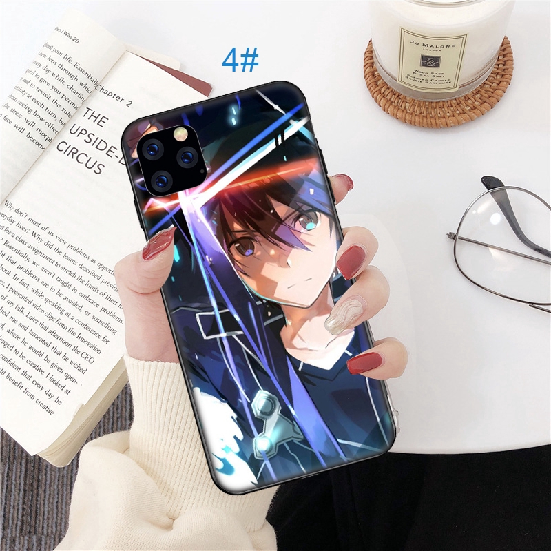 Ốp điện thoại in hình Sword Art Online cho iPhone 5 5s Se 6 6S 7 8 Plus X XR Xs Max