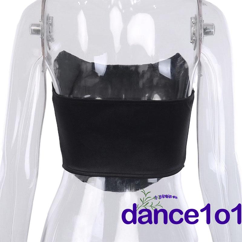 Áo Croptop Trễ Vai Dáng Ôm Gợi Cảm Cho Nữ