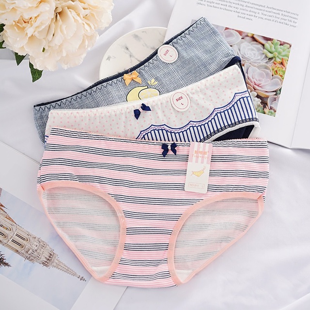 Quần Lót Cotton Nữ Họa Tiết Đáng Yêu Hàng Quảng Châu Cao Cấp