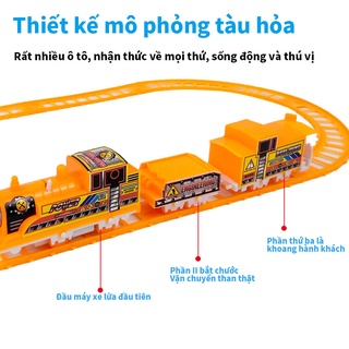 Bộ Đồ Chơi Đường Ray Xe Lửa Điện Tự Làm Cho Bé