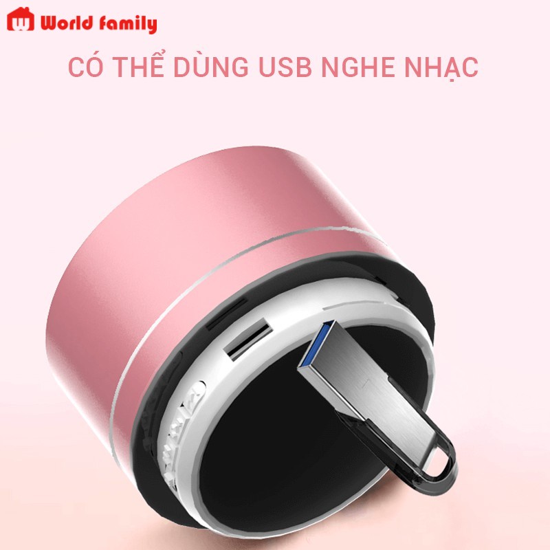 [siêu rẻ] Loa Bluetooth A10 Mini Vỏ Nhôm Di Động Hỗ Trợ Thẻ Nhớ ( CÓ BÁN BUÔN SỈ LẺ GIÁ HẤP DẪN)