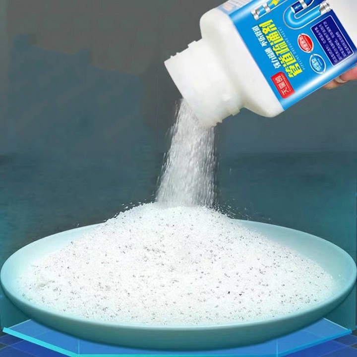 Bột thông tắc cống, toilet, bồn rửa chén, chậu rửa mặt YUHAO – Xử lý tắc nghẽn đường ống, bồn cầu cực mạnh 300g