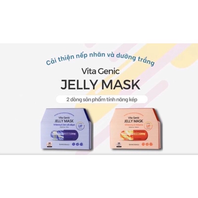 Hộp 10 miếng( mẫu mới nhất ) Mặt nạ Banobagi Vita Genic Jelly Mask 30g