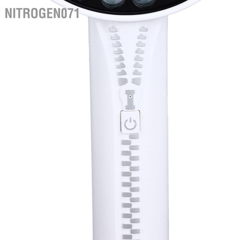 Nitrogen071Quạt Cầm Tay Mini Tích Điện Có Đế 3 Tốc Độ Gió Quạt ( Tặng Dây Sạc)