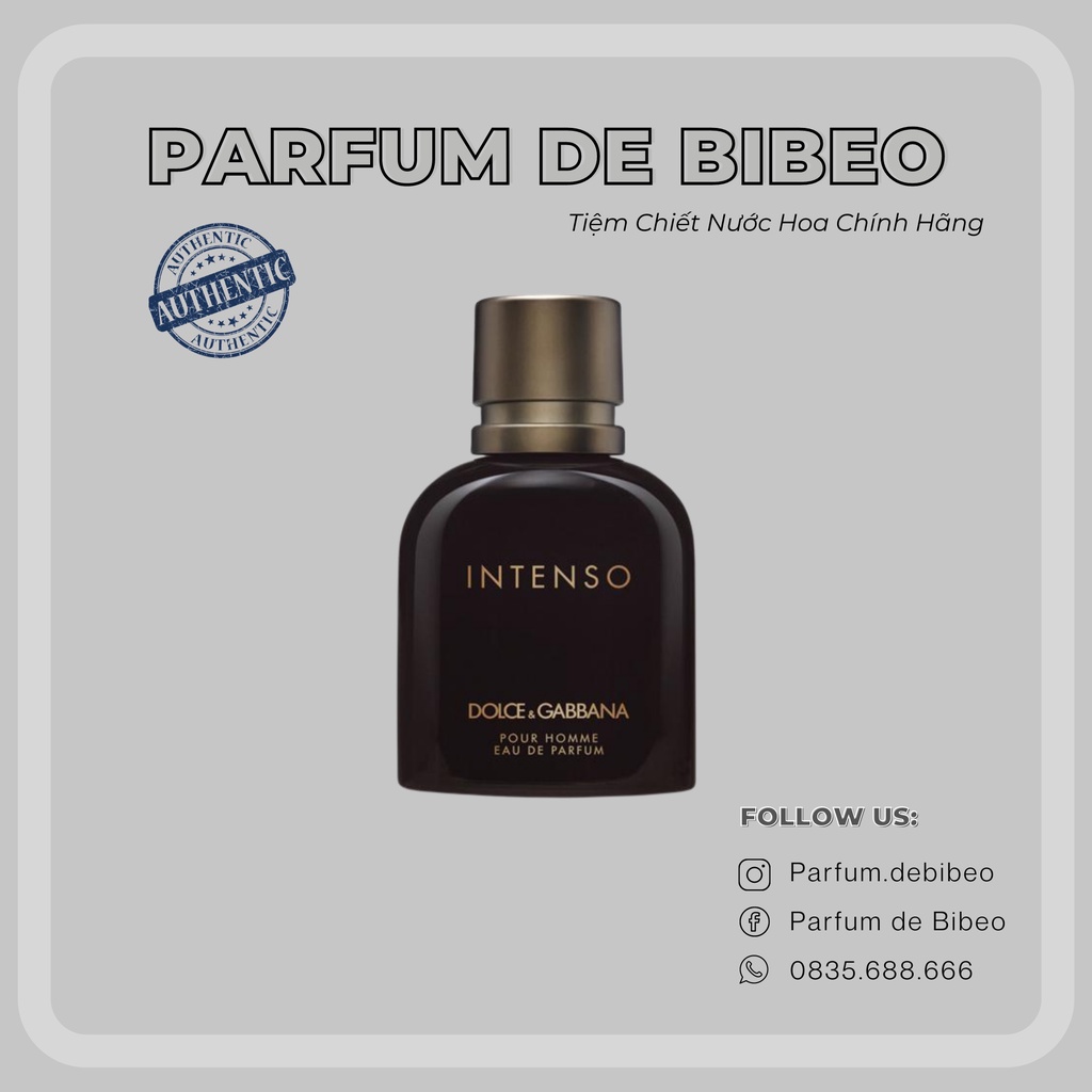 Parfum de Bibeo-Nước hoa thử DG Intenso