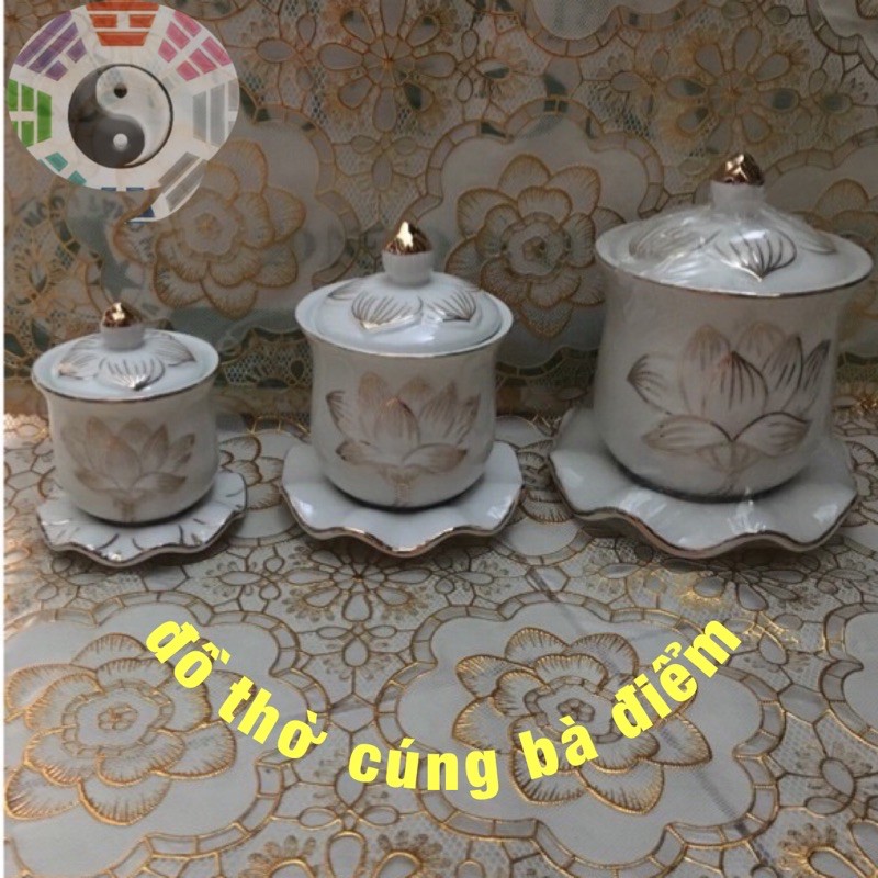 ĐẠI BI CÓ NẮP ĐẬY MEN SỨ CAO CẤP BẠCH NGỌC SIZE SỐ 1 , 2 , 3