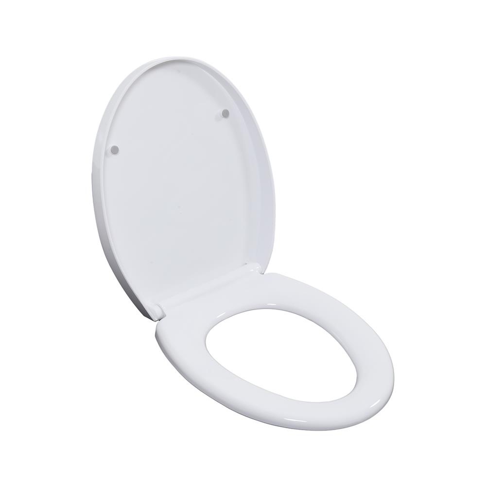Homebase MOYA nắp bồn cầu đóng êm SLOW CLOSE SS0371A-BLUE LEAF bằng nhựa PP 44X37X4.2CM họa tiết hình lá
