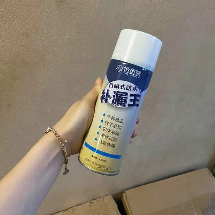 [FREESHIP] Bình xịt chống thấm đa năng - Sơn xịt chống thấm dột Waterproof Spray Polyurethane 450ml