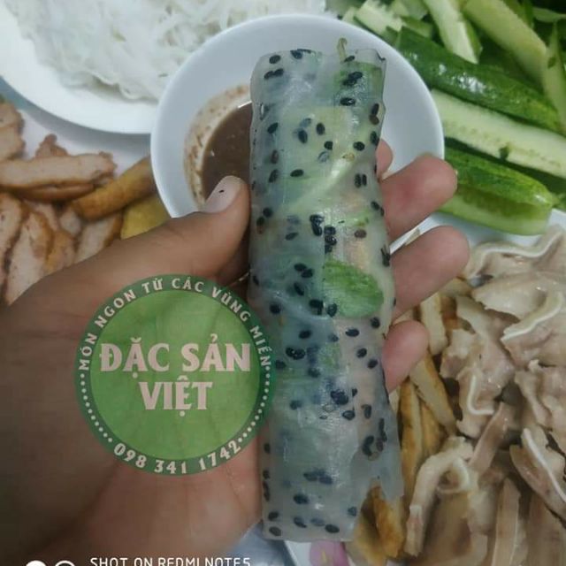 1kg Bánh tráng mè đen Phan Rang hiệu Đăng Thiên