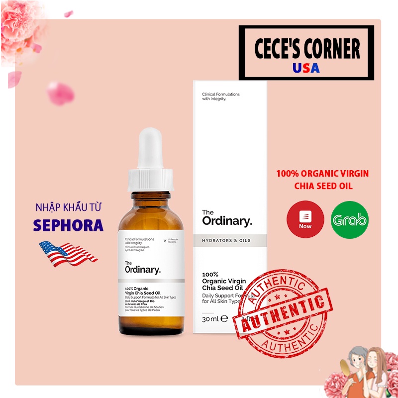 Tinh dầu hạt Chia thiên nhiên The Ordinary 100% Organic Virgin Chia Seed Oil 30ml [BII SEPHORA] | BigBuy360 - bigbuy360.vn