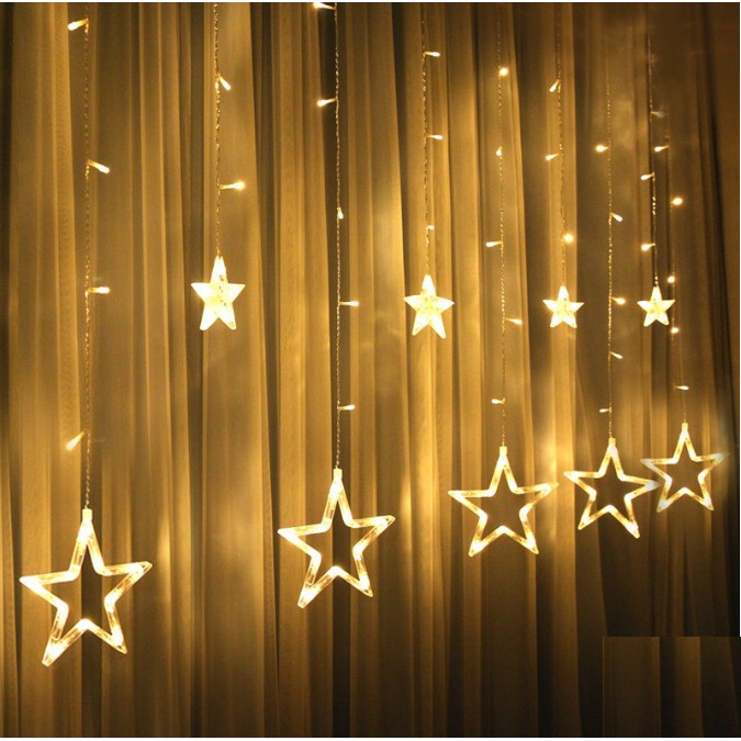 Bộ đèn sao lớn chuỗi thả mành