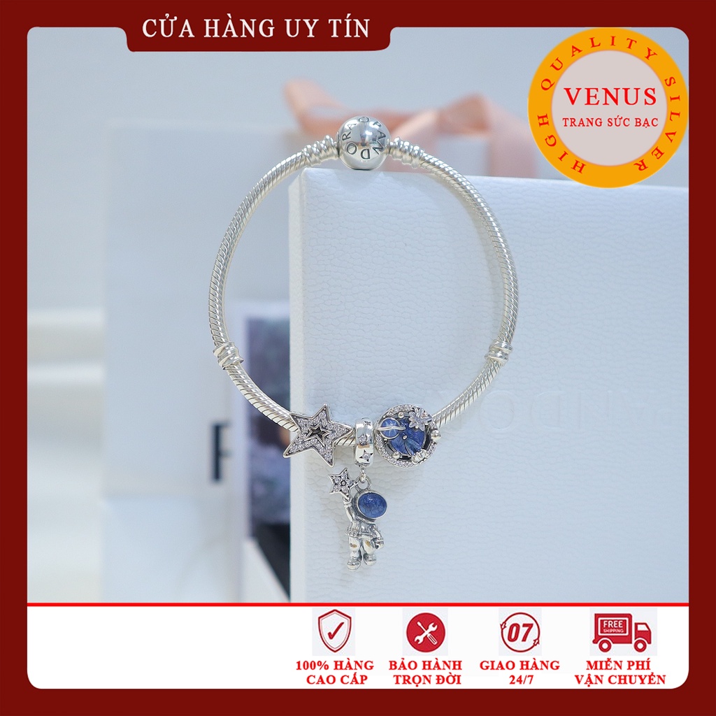 Vòng charm bạc 925 cao cấp- Trang sức bạc Venus