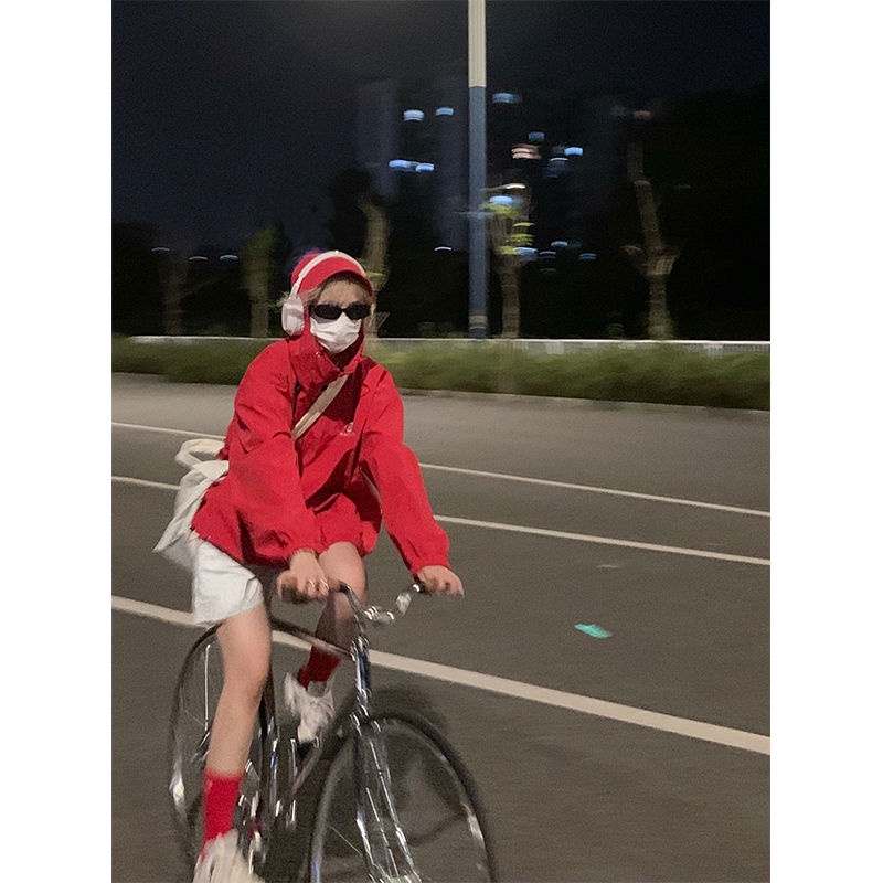 Áo Hoodie Dáng Rộng Chống Thấm Nước Thời Trang Mùa Thu Phong Cách Mỹ