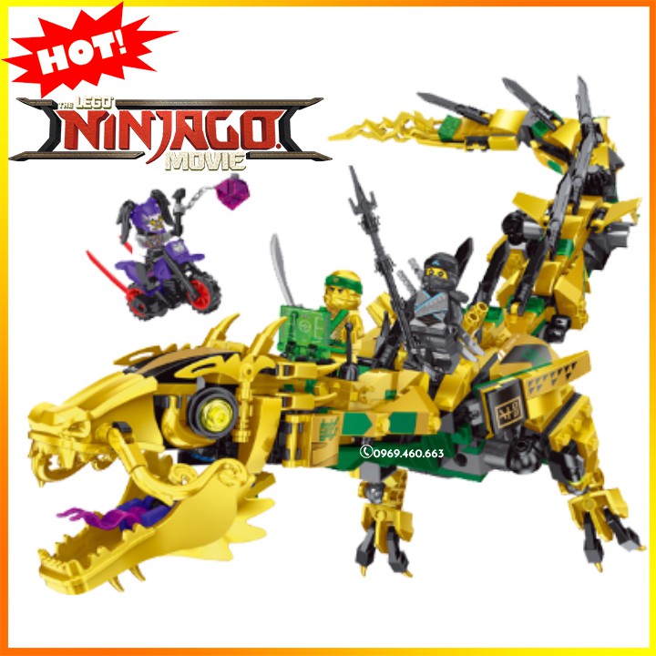 Lego Ninjago Movie 70612  Flying mecha dragon 70612 Đồ chơi Decool 20028 Lepin 06051 Ninja Rồng Xanh Quà cho các bé trai