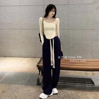 Quần ống rộng cạp chun
