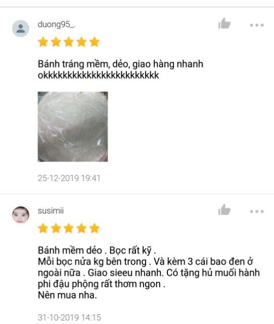 [Mã 77FMCGSALE1 giảm 10% đơn 250K] (Có quà!) 1kg bánh tráng phơi sương đặc sản Tây Ninh tặng hủ muối ngon ! | BigBuy360 - bigbuy360.vn